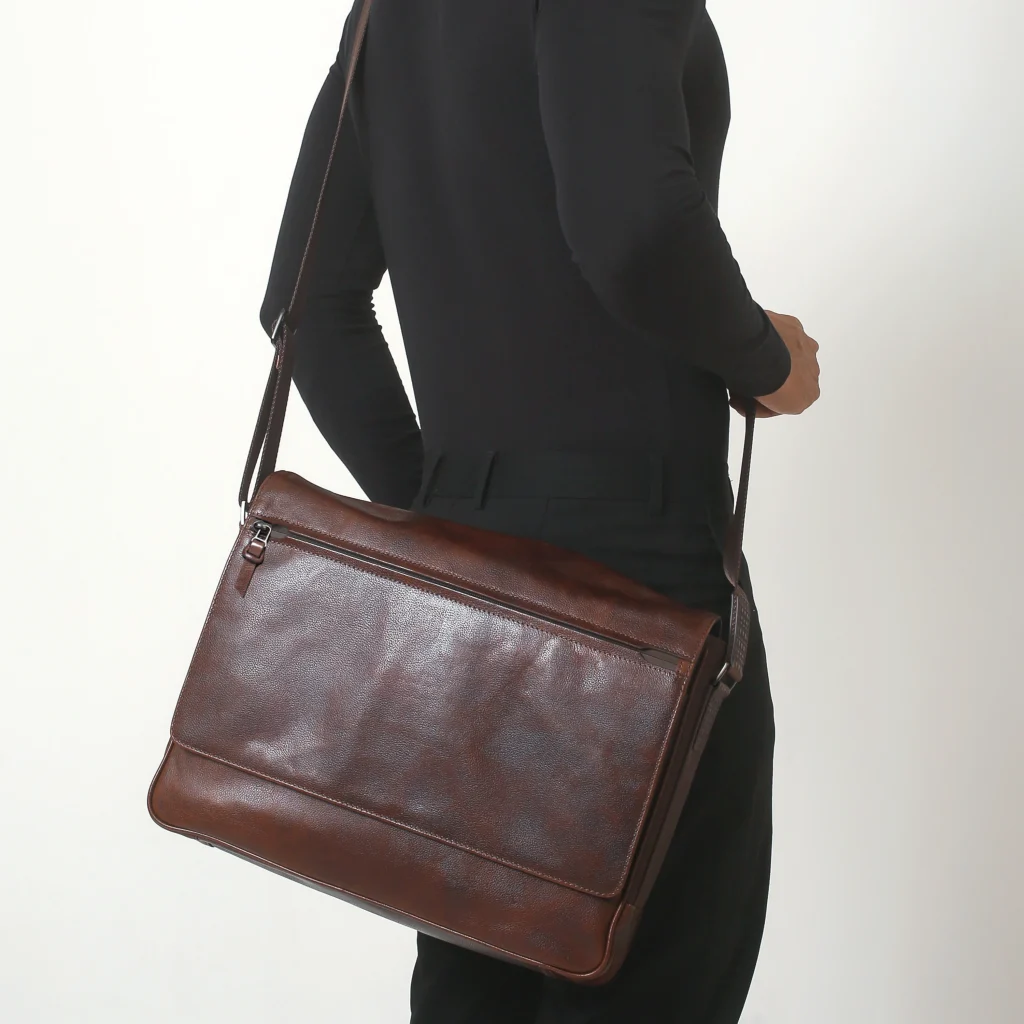 leather messenger bag